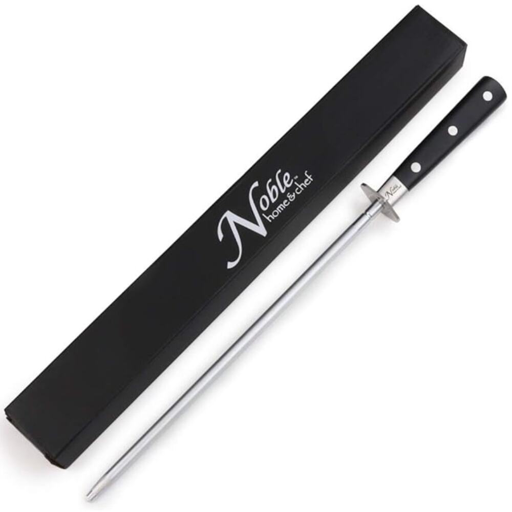 Professional Honing Steel 12”, Magnetized Knife Sharpener
